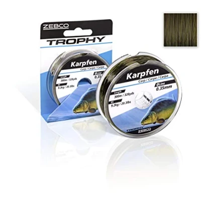 Image of Zebco Quality Trophy Carp Monofilament Fishing Line Accessories Dark Camou 0.40 mm / 12.7 kg