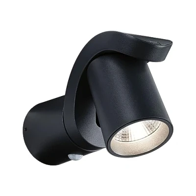 Image of Paulmann LED outdoor wall light Cuff, sensor, anthracite