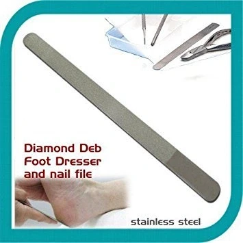 Image of New Diamond Nail File, Hand or Toenail Double Sided Podiatrist Quality 8&quot;