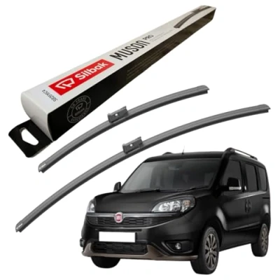 Image of Silbak Windscreen Wipers, competible for FIAT DOBLO (02/2010 ONWARDS) Front Wiper Blades, 600mm/400mm