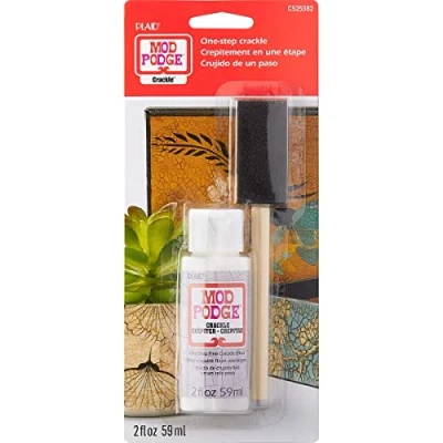 Image of Mod Podge Crackle Medium, 2 fl oz Premium Acrylic Sealer with Brush, Perfect for Easy to Apply DIY Arts and Crafts, CS25382, Clear