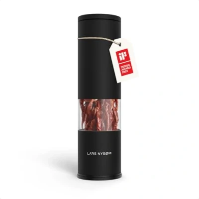 Image of LARS NYSØM Chili Mill with Stainless Steel Cutting Blade I Premium Cutter Design Spice (Carbon Black)
