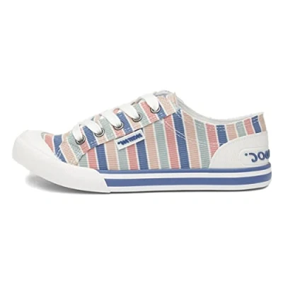 Image of Rocket Dog Women&#039;s Jazzin Trainers, Blue Astor, 3 UK