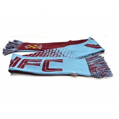 Image of Club Licensed West Ham Utd Fade Scarf Maroon/Sky One Size