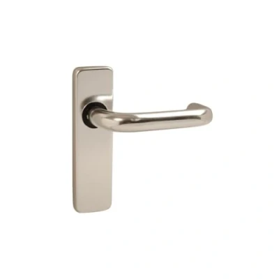 Image of VIBE Round Bar Lever Latch on Satin Anodised Aluminium Door Handle for Internal Doors