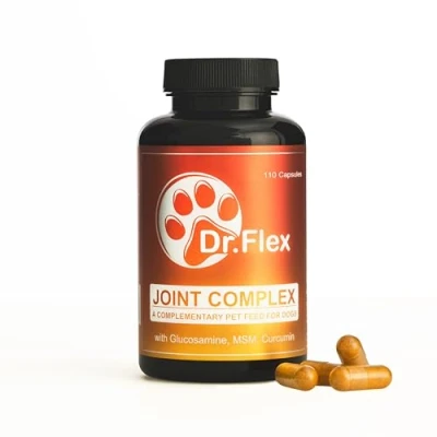 Image of Dr. Flex Joint Supplements Complex for Dogs 110 High Strength Capsules with Glucosamine, Chondroitin, MSM, Turmeric, Hyaluronic Acid &amp; Piperine Supports Bones, Joints Cartilage Health