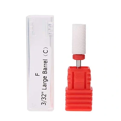 Image of Nail Drill Bit, Ceramic Bit Electric Manicure Machine Accessories for Wiping Gel, Pedicure Milling Cutter Rotary File DIY Design Tool Personal/Salon (#03)