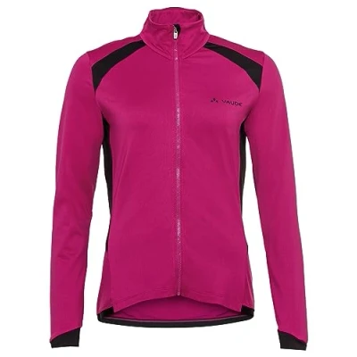 Image of Vaude Posta LS Tricot Cycling Jersey, Women&#039;s, Size: 10, Rich pink