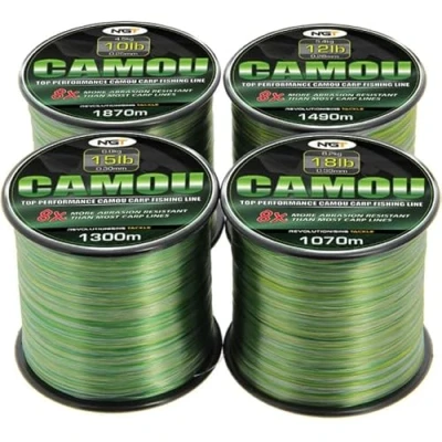 Image of NGT Spool of Camo Line 0,28mm 12lb (1490m) Monofilament