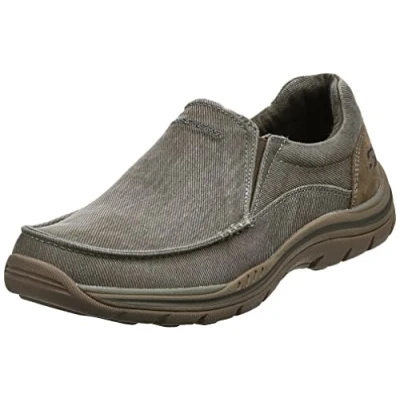 Image of Skechers Men&#039;s Expected Avillo Moccasin, Khaki, 9 UK