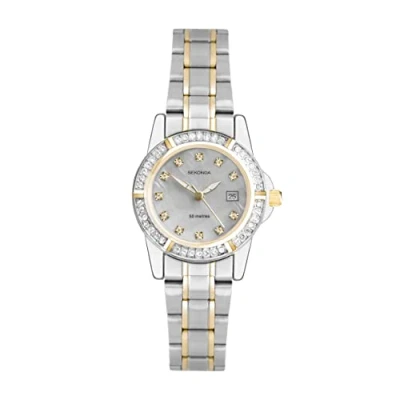 Image of Sekonda Ladies Twilight Pearl 4174 Stone Set Dress Watch with Mother of Dial
