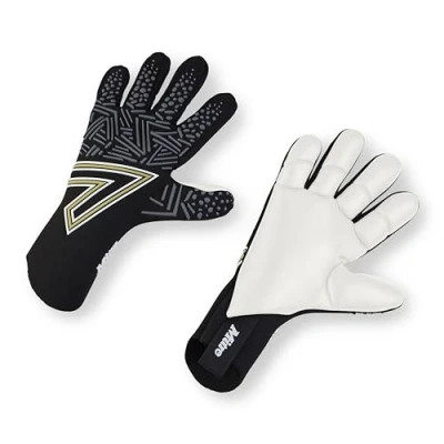 Image of Mitre Ultimatch Goalkeeper Gloves Improved Handling Shock Absoption, Black/White, Size 11
