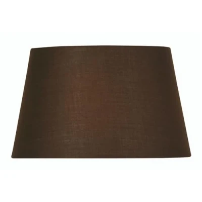 Image of Oaks Lighting Cotton Drum Shade, 12 inch, Chocolate, S901/12 CO