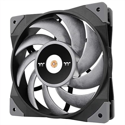 Image of Thermaltake ToughFan 12 Turbo, PWM Controlled 500 2500rpm, Metal Reinforced Motor Hub, Gen.2 Hydraulic Bearing 120mm Case/Radiator Fan (Single Pack) CL F121 PL12GM A, 140mm,Black