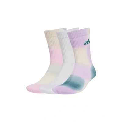 Image of adidas Performance TIE DYE 3PP Sports socks, Size: 8.5 10, Multicolor preloved teal violet white