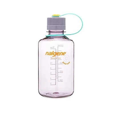 Image of Nalgene Narrow Mouth Sustain Tritan Bottle Eggplant, 500ml / 16oz NM Reusable Eco Friendly Everyday Drinking Drink Flask Vessel Canteen Water Juice Storage Store Recycle Plastic BPA Free