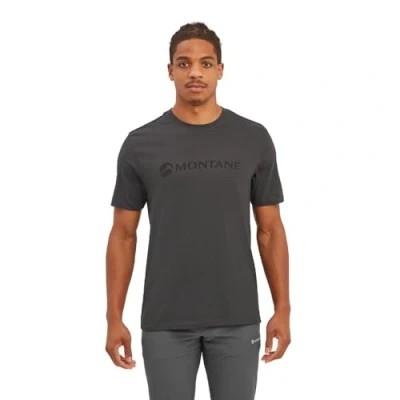 Image of Montane Men&#039;s Mono Logo T Shirt Midnight Grey L, Multicoloured, L