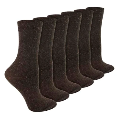 Image of Sock Snob Ladies Merino Wool Socks with Bamboo Blend Everday Lightweight (4 8, Brown)