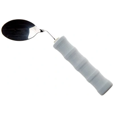 Image of HOMECRAFT Lightweight Cutlery, Spoon, Right Handed Adaptive Dining Aid, Utensil for Elderly, Disabled,Handicapped, Parkinson&#039;s Disease, and Arthritis users, Non Slip Easy Grip