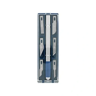 Image of Modelcraft PKN4301/S Soft Grip Craft Knife Set , Silver