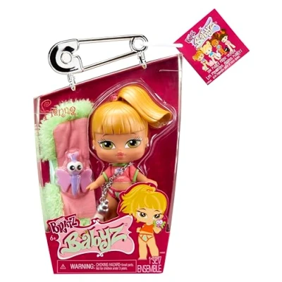 Image of Bratz Babyz Collectible Fashion Doll Fianna With Real Fashions and Pet Kids Toy Great for Collectors Ages 6 Older