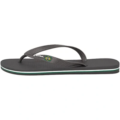 Image of Ipanema Men&#039;s CLAS Brasil Ii Ad Flip Flops, Multicolour (Dark Grey/Grey 8722), 8 UK