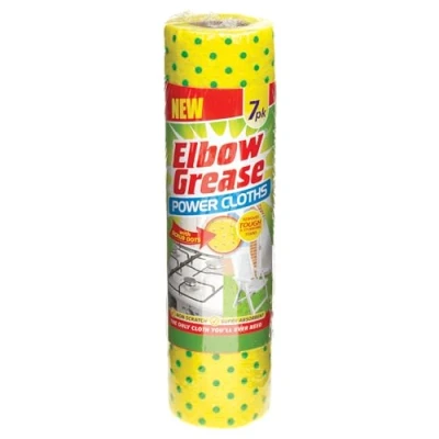 Image of Elbow Grease Power Cloths With Scrub Dots Reusable Super Absorbent, Pack of 7