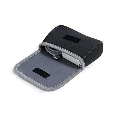 Image of LENTION Travel Cable Organiser Bag, Storage Pouch Bag Case for Accessories (Laptop Power Adapter, Wireless Mouse, Phone Charger, Cellphone, Bank and More) Dark Gray 15*10*4 cm