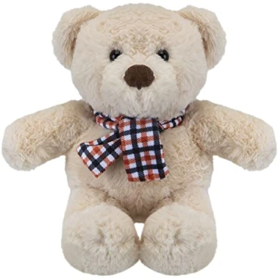 Image of VFM Brody Bear 23cm Plush With Scarf Premium Fluffy Toy Cuddle Crew