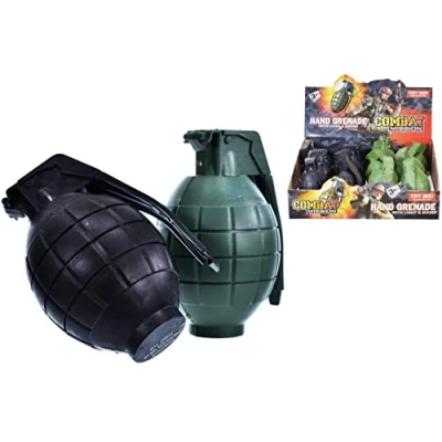 Image of Toyland® 10cm Plastic Toy Hand Grenade With Lights &amp; Sound Fancy Dress Party Bag Fillers.