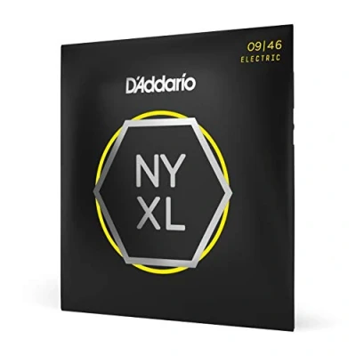 Image of D&#039;Addario Guitar Strings NYXL Electric NYXL0946 Unrivaled Strength, Tuning Stability, Enhanced Mid Range For 6 String Guitars Super Light Top/Regular Bottom, 09 46