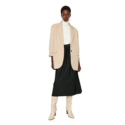 Image of Trendyol Women Design Maxi A line Woven Modest Skirts Black