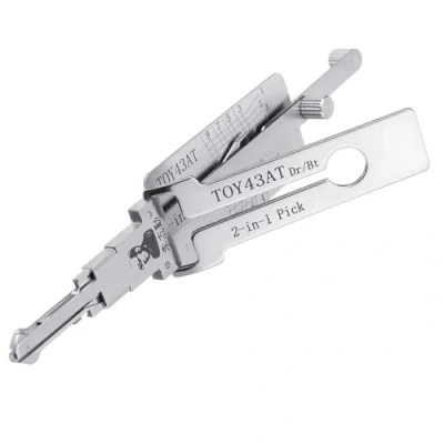 Image of YCXNLONG LiShi 2 in 1 Auto Lock Pick and Decoder Tool for Car Door Lock, Professional Locksmith Tools, Key Reader, Fast Opener (TOY43AT)