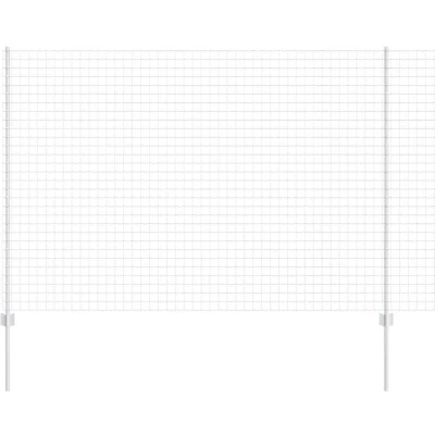 Image of vidaXL Euro Fence with 10 U Posts Silver 1,6x10 m Steel