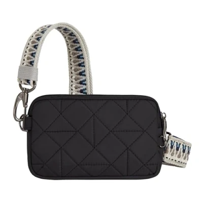 Image of Travelon Unisex&#039;s Anti Theft Boho Phone Sling Crossbody, Black, One Size