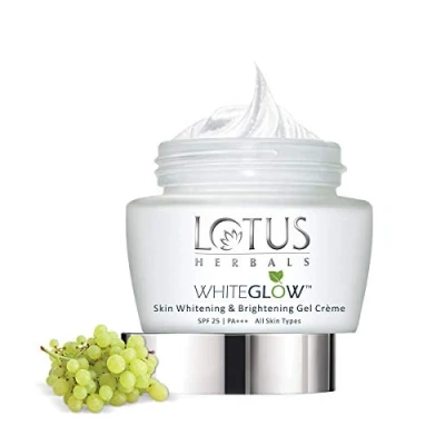 Image of Lotus Herbals WhiteGlow skin Whitening And Brightening Gel, Face Cream with SPF 25, for all types, 40g