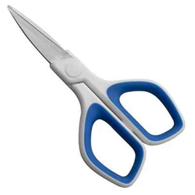 Image of Grunwerg Stainless Steel 135mm Craft Scissors, Ergonomically Designed for Arts &amp; Crafts, Paper, Card, Fabric
