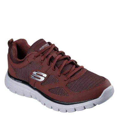 Image of Skechers Flex Burns Agoura Trainers Mens Burgundy 11 UK