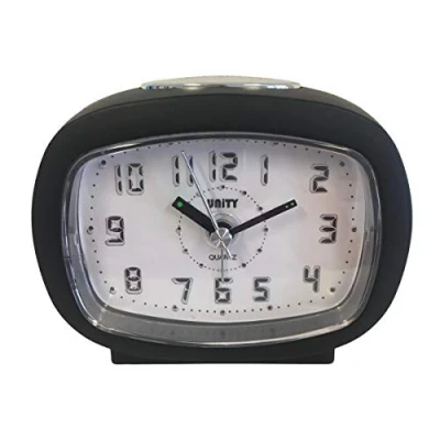 Image of Unity Beep LED Light Alarm Clock 49026, Black, 9 x 7.5 4.5cm