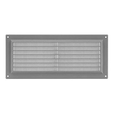Image of Grey Air Vent Grille 300mm x 130mm Flat Louvre Duct Ventilation Cover.