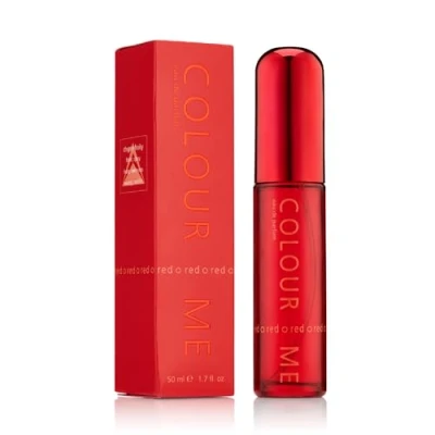Image of COLOUR ME Red Perfume for Women. 50ml Eau de Parfums. Luxury Fragrance Ladies Perfume, Long Lasting Womens Perfumes by Milton Lloyd
