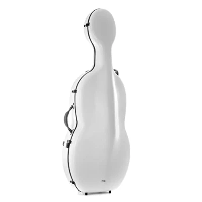 Image of GEWA Cello case Polycarbonate 4.6 size 4/4, white, with rucksack straps