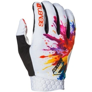 Image of 7Protection Project Long Finger MTB Bike Gloves Splatter Limited Edition