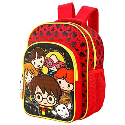 Image of Harry Potter Kids Childrens Premium Backpack School Rucksack Travel Bag Boys Girls with side mesh pockets and front zipped pocket Multicoloured