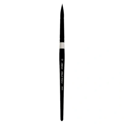 Image of Silver Brush Limited 3000S12 Black Velvet Round for Watercolour, Size 12, Short Handle
