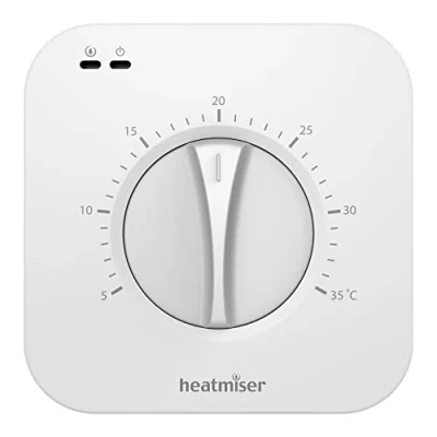Image of Heatmiser DS1 V2 Central Heating Thermostat for Simple Dial Control Boiler &amp; Heat Pump Controls Kudos Trading UK Next Working Day Prime delivery.