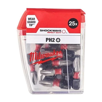 Image of Shockwave™ Impact Duty Bits PH2 x 25mm (Pack 25)
