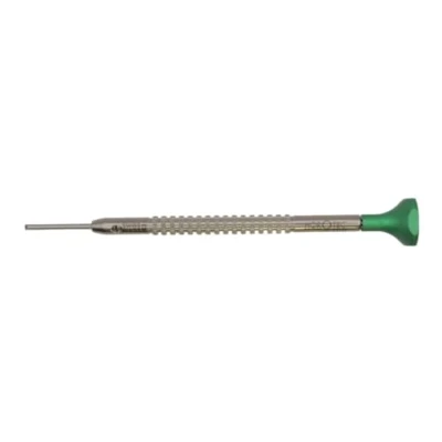 Image of Horotec MSA01.214 Watchmaker&#039;s Screwdriver, Stainless Steel &quot;T&quot; Shape Body and Bit, Ball Bearing Aluminium Head, Swiss Made (1.3 mm)