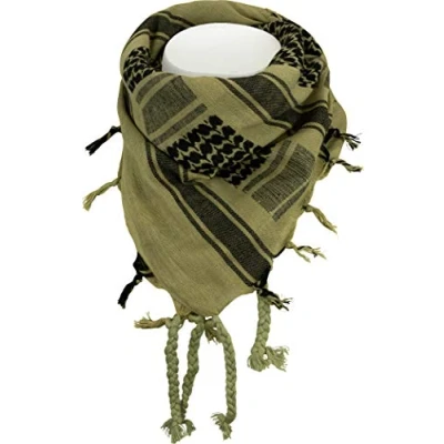 Image of Web tex Shemagh keffiyeh kufiya ghutrah Scarf Sand/Black
