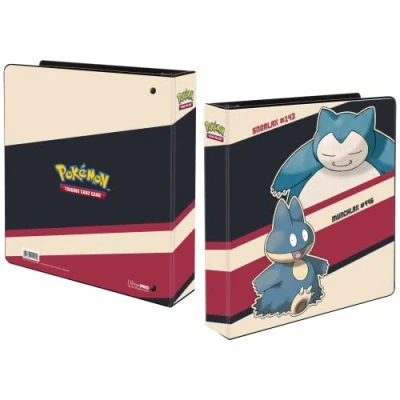 Image of Ultra PRO Pokémon Snorlax &amp; Munchlax 2&quot; Album Binder 3 Ring Perfect for Protecting Large Collectible Card Collection, Trading Cards, Gaming Pairs well With 9 Pocket Pages